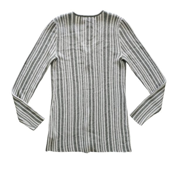 House of Harlow 1960 Revolve Y2K Metallic Green Striped Cardigan Fairy Small - Picture 5 of 10